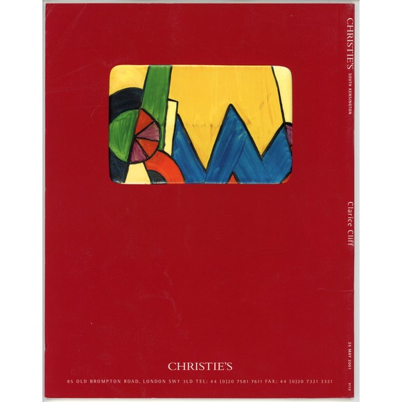 Christie's Auction Catalog Clarice Cliff Sale May 2001 Decorative Arts Bizarre - Picture 2 of 3